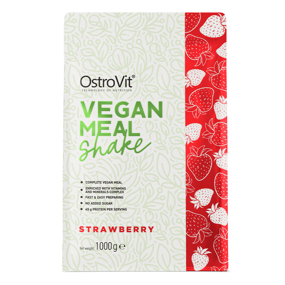 OstroVit Vegan Meal Shake 1000 g – Jordbær