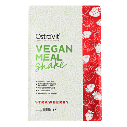 OstroVit Vegan Meal Shake 1000 g – Jordbær