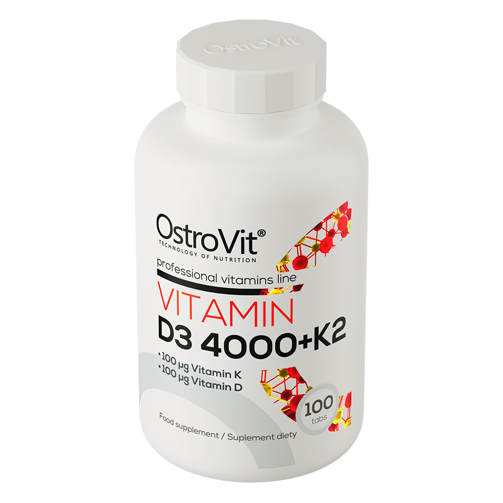 Vitamin D3 4000 IU + K2 100 tabletter OstroVit