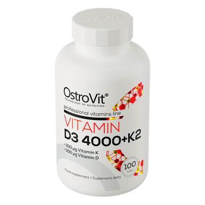 Vitamin D3 4000 IU + K2 100 tabletter OstroVit