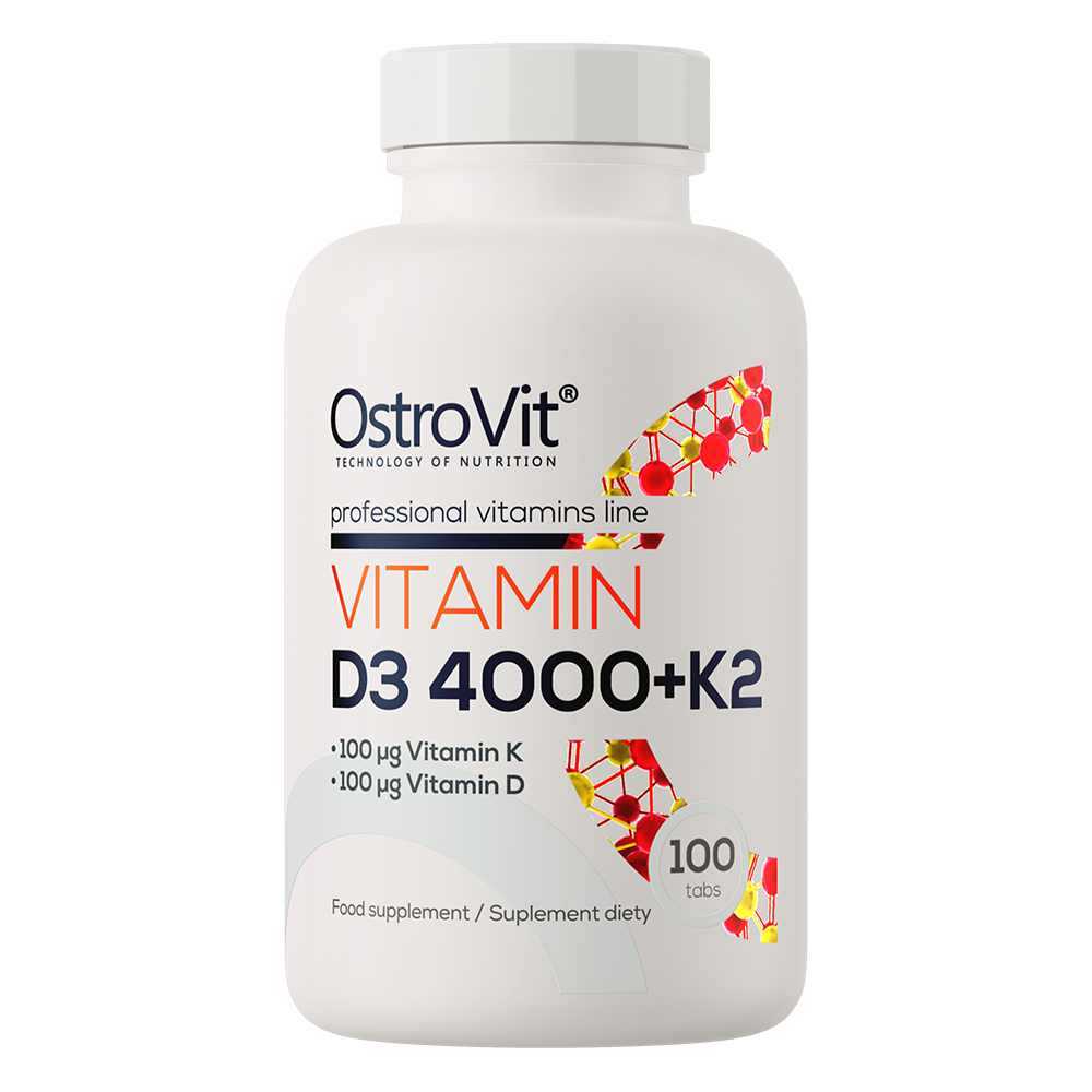 Vitamin D3 4000 IU + K2 100 tabletter OstroVit