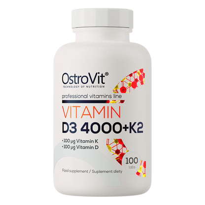 Vitamin D3 4000 IU + K2 100 tabletter OstroVit